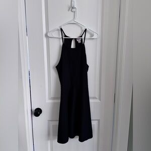 Black textured dress